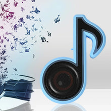 Mini Portable Music Note Shape Speaker Subwoofer Colorful Musical Note LED Lighting Sound For Creatives Gift Computer Phone Sound Equipment Bluetooth speaker (Media Player) - justgrabit.in | Just Grab It