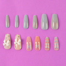 Reusable Press - On Artificial Nails with Adhesive Stickers fake nails (1 Pkt) - justgrabit.in | Just Grab It