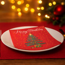 200 Pc Premium Festive Design Paper Napkins 10x10 Inch (26x26 cm) - justgrabit.in | Just Grab It
