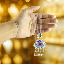 Elegant Traditional Oxidised Temple Motif Long Necklace (1 Pc) - justgrabit.in | Just Grab It