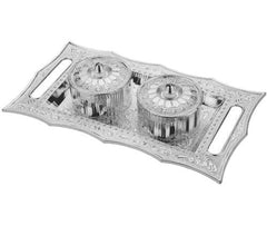 Multipurpose Decorative Multi Storage Mukhwas Dani / Serving Tray - Justgrabit Inc.