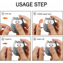 Portable Owl Shape Personal Safety Alarm Keychain - justgrabit.in | Just Grab It