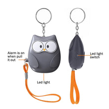 Portable Owl Shape Personal Safety Alarm Keychain - justgrabit.in | Just Grab It