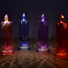 Big Simple Candles for Home Decoration, Crystal Candle Lights, Diwali (Multicolor) - justgrabit.in | Just Grab It