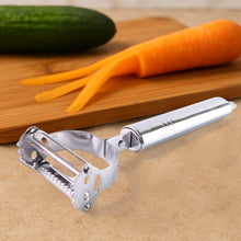 Heavy Duty 2 - in - 1 Multipurpose Stainless Steel Vegetable Peeler and Julienne Cutter - justgrabit.in | Just Grab It