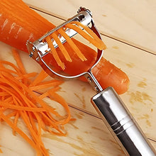 Heavy Duty 2 - in - 1 Multipurpose Stainless Steel Vegetable Peeler and Julienne Cutter - justgrabit.in | Just Grab It