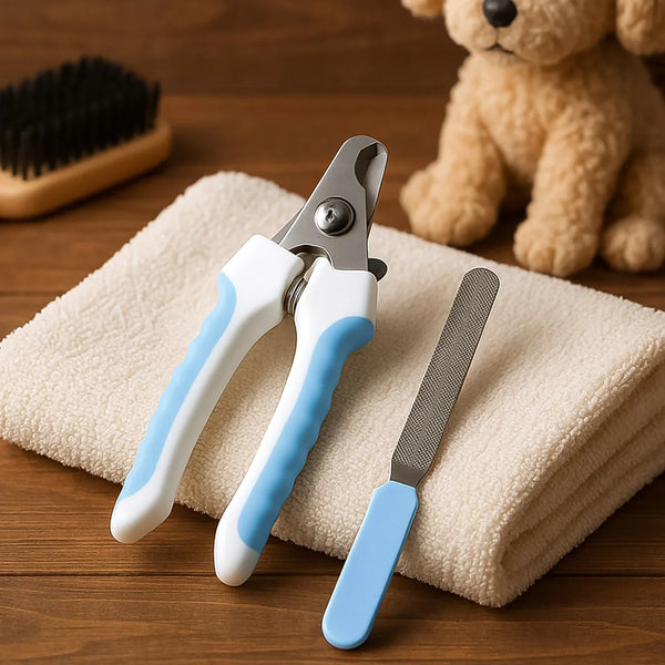 Pet Nail Clipper and Nail File Grooming Kit for Dogs and Cats (Mix Color / 2 Pc) - justgrabit.in | Just Grab It