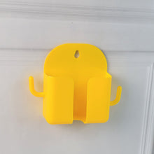 1 Pc Wallmount Mobile Stand With Hook for and stuffs purposes. (Mix Color / 1 Pc) - justgrabit.in | Just Grab It