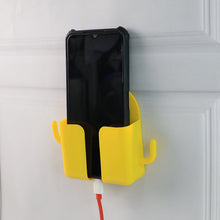 1 Pc Wallmount Mobile Stand With Hook for and stuffs purposes. (Mix Color / 1 Pc) - justgrabit.in | Just Grab It