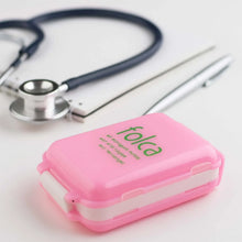 Portable Pink Dual - Sided Pill Organizer Box (1 Pc) - justgrabit.in | Just Grab It