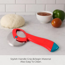 Supermom Premium Stainless Steel Pizza Cutter with Ergonomic Handle (1 Pc) - Justgrabit Inc.