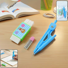 Premium Kids Plastic Drawing Compass Geometry Set (1 Set) - justgrabit.in | Just Grab It
