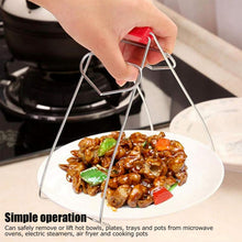 Heavy - Duty Stainless Steel Kitchen Dish Plate Bowl Vessel Gripper Tong (1 Pc) - justgrabit.in | Just Grab It