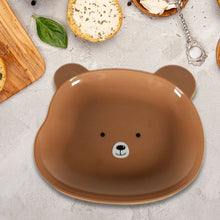 Durable Food Serving Plate, Bear Shaped Plate Cartoon Snack Plates For Serving Fruits & Desserts (1 Pc) - Justgrabit Inc.