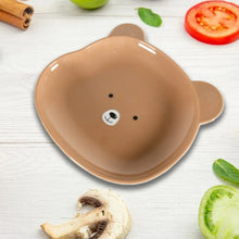 Durable Food Serving Plate, Bear Shaped Plate Cartoon Snack Plates For Serving Fruits & Desserts (1 Pc) - Justgrabit Inc.