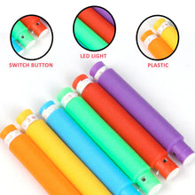 Colourful Tubes Sensory Toys Stretch Fidget Tube Toys Pull Tubes Fidget Toys - justgrabit.in | Just Grab It