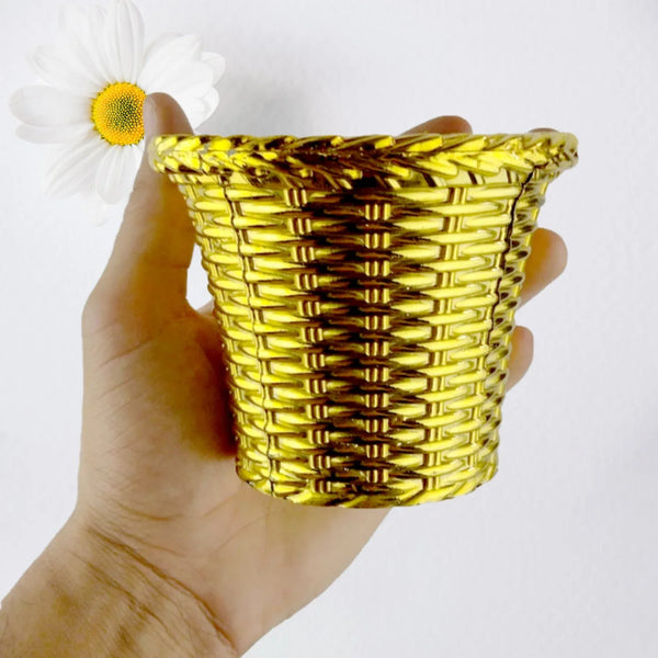 Plastic Flower Valencia (Pot) Home and Outdoor (1 Pc) - Justgrabit Inc.