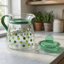 Elegant Glass Tea Pot with Matching Cups Set (1 Set) - justgrabit.in | Just Grab It
