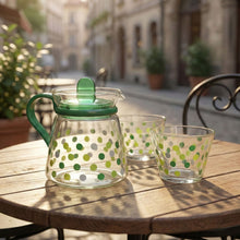 Elegant Glass Tea Pot with Matching Cups Set (1 Set) - justgrabit.in | Just Grab It