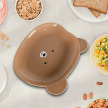 Durable Food Serving Plate, Bear Shaped Plate Cartoon Snack Plates For Serving Fruits & Desserts (1 Pc) - Justgrabit Inc.