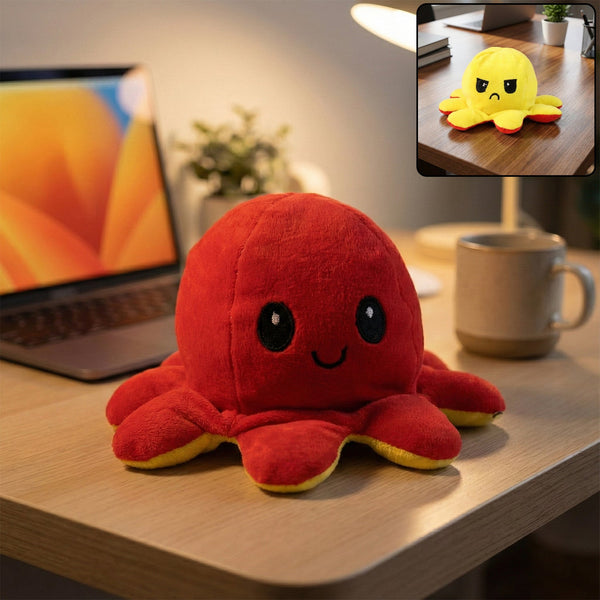 Reversible Octopus Mini Plush Toy (1 Pc) - justgrabit.in | Just Grab It