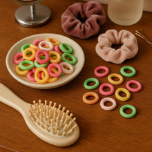 Colorful Soft Elastic Hair Bands Set for Kids & Girls (10 Pkt / 1 Set) - justgrabit.in | Just Grab It