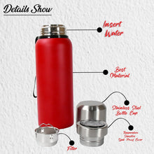 Stainless Steel Water Bottle, Fridge Water Bottle, Stainless Steel Water Bottle Leak Proof, Rust Proof, Cold & Hot Thermos steel Bottle| Leak Proof | Office Bottle | Gym | Home | Kitchen | Hiking | Trekking | Travel Bottle (Approx 600ML) - Justgrabit Inc.