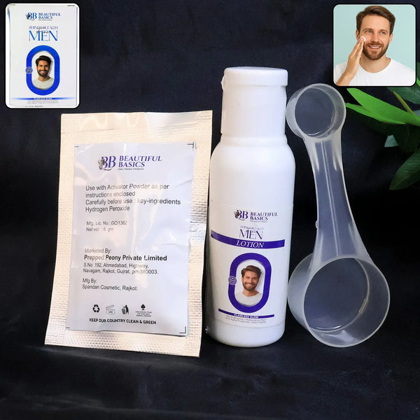 Beautiful Basics Men’s Simple Bleach Cream Kit (1 Set) - Justgrabit Inc.