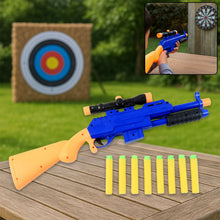 Shot Air Gun Toy with Scope and 8 Soft Foam Bullets Set - justgrabit.in | Just Grab It