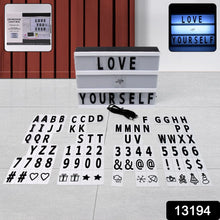 Black Mini A6 Magnetic Cinematic Light Box with 82 Characters and 10 Emojis (1 Set) - justgrabit.in | Just Grab It