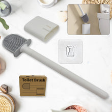 Portable Silicone Toilet Brush – Wall - Mounted, Anti - Drip Cleaner with Non - Slip Handle - justgrabit.in | Just Grab It