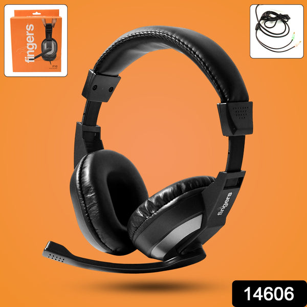 Wired Headset with Adjustable Headband & Noise - Isolating Mic Set - justgrabit.in | Just Grab It