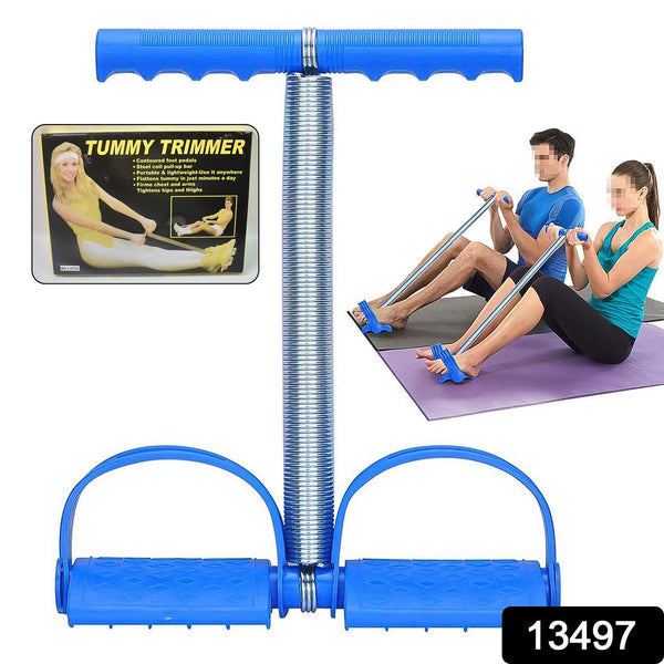 Spring Tension Pull Rope Resistance Band Exercise Strap Single Spring (1 Pc) - justgrabit.in | Just Grab It