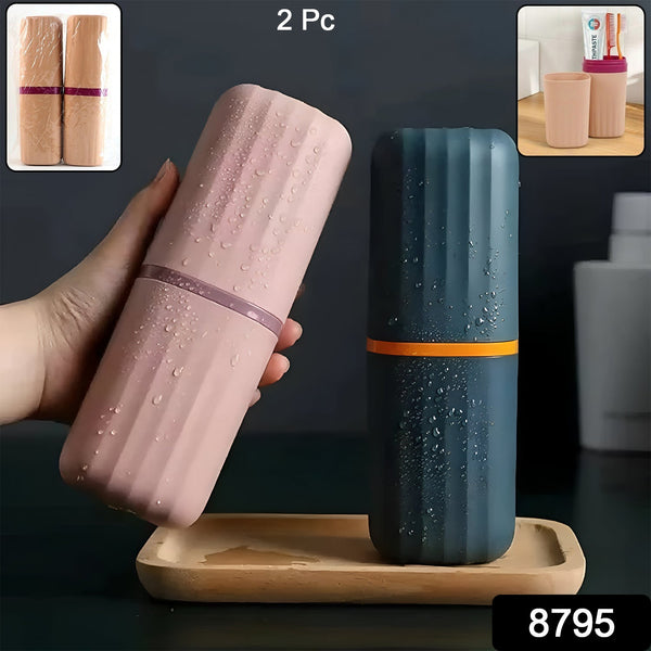 Plastic Hygienic Toothbrush Travel Portable Case (2 Pc) - justgrabit.in | Just Grab It