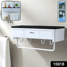 Wall Mounted Multifunctional Bathroom Storage Rack (1 Pc) - justgrabit.in | Just Grab It
