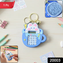Cute Cartoon Bunny Calculator Keychain with Mini Digital Display (1 Pc) - justgrabit.in | Just Grab It
