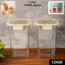 Apex Press N’ Lock Airtight Kitchen Storage Container Set (2Pc/1400ml) Approx - justgrabit.in | Just Grab It