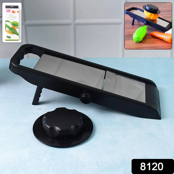 Supermom Adjustable Plastic Slicer, 1 - Piece, Black / Silver - Justgrabit Inc.