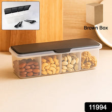 Kitchen Multipurpose Air - tight 4 Sections Storage Containers / Masala Box (1 Set) - Justgrabit Inc.