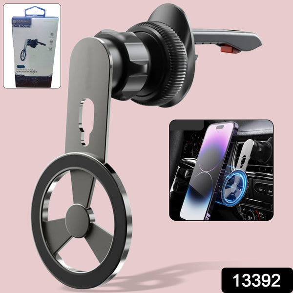 360° Rotatable & Foldable Air Vent Magnetic Phone Holder (1 Pc) - justgrabit.in | Just Grab It