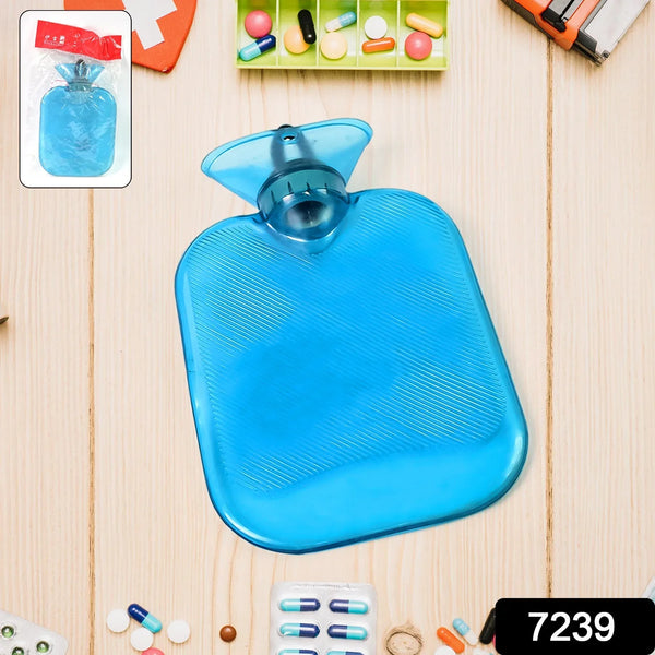 Transparent Personal Care Rubber Hot Water Heating Bag for Pain Relief (Small) - Justgrabit Inc.