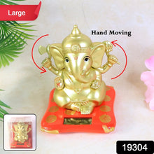 Decorative Religious Large Lord Ganesha Idol with Solar - Powered Base (1 Pc) - Justgrabit Inc.