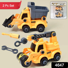 Engineering Vehicles Nut Assembly Toy – DIY Vehicle Model Set for Kids, Simulation Car Construction Toy (2 Pc Set) - Justgrabit Inc.