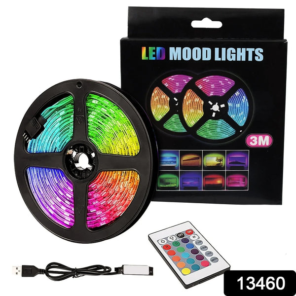 3M RGB LED Strip Lights, LED Mood Lights (1 Set) - Justgrabit Inc.