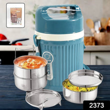 Stackable Insulated Tiffin with Handle (1 Pc): Leakproof, Hot Food Container - Justgrabit Inc.