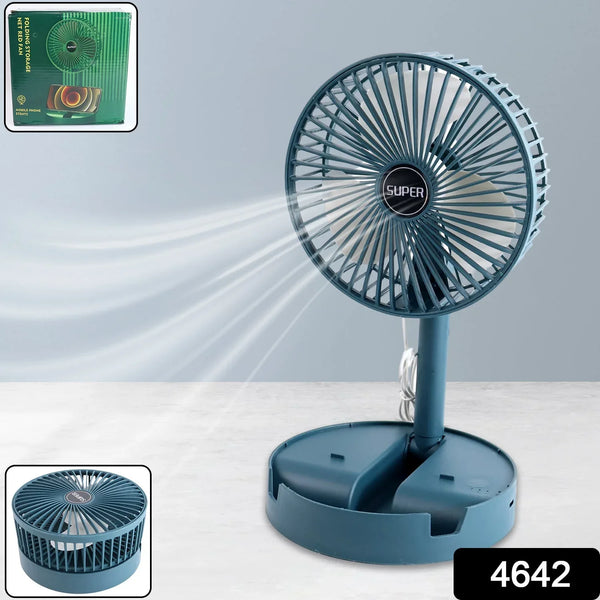 Adjustable Portable Desktop Fan - Telescopic Silent Personal Cooling for Office & Travel (Battery Not Include) - justgrabit.in | Just Grab It