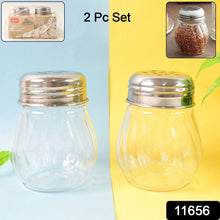 Apex Oregano & Chilli Flakes Dispenser Set – 2 Pcs Plastic Spice Shaker with Stainless Steel Lid - Justgrabit Inc.