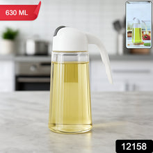 Kitchen Glass Oil Bottle Dispenser Automatic Opening Bottles 630 ML - justgrabit.in | Just Grab It