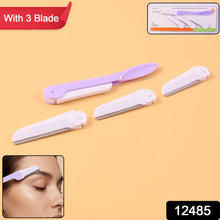 Eyebrow facial hair razor with 3 Replaceable Blades - justgrabit.in | Just Grab It