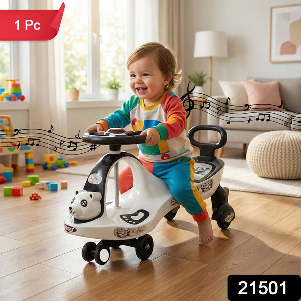 Baby Magic Swing Car Ride - On Toy with Music (1 Pc) - justgrabit.in | Just Grab It